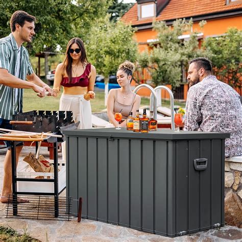 200 gallon steel box|200 gallon waterproof deck box.